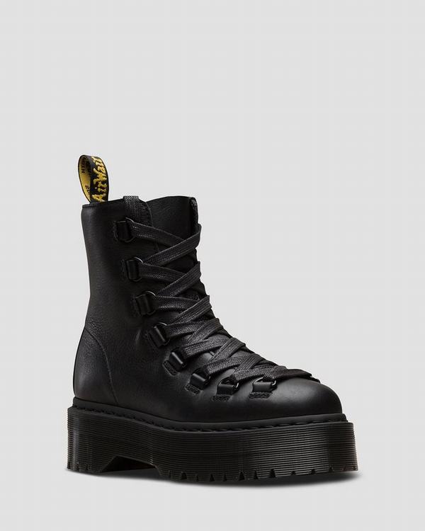 Dr Martens Dámské Boty Na Platformě Trevonna Černé, CZ-260437